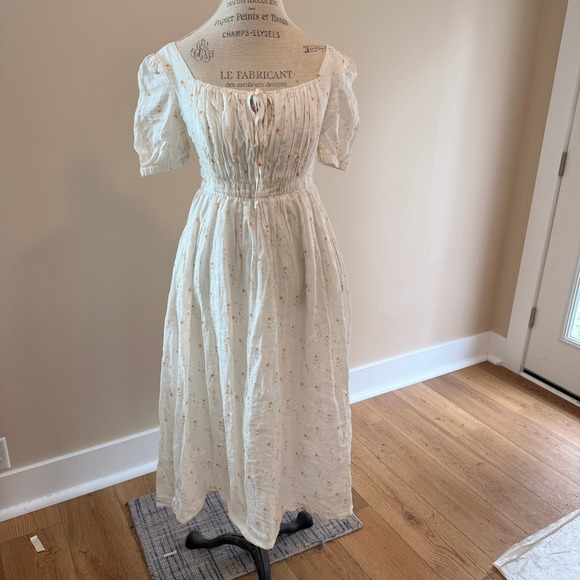 Comfort First Classy Always Women's White/Yellow Floral Prairie Dress Size S/M - Picture 1 of 8